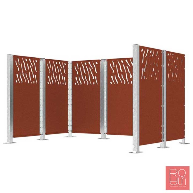 Guardacontenidors d'Acer Modular Venècia